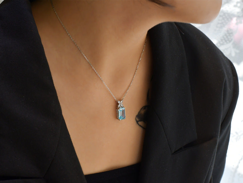 Blue Topaz Pendant